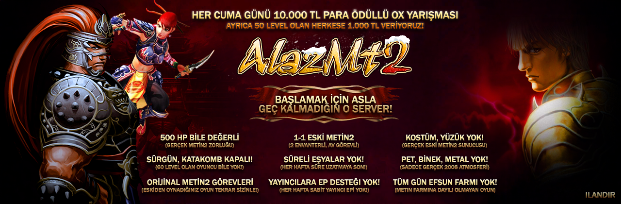 Alazmt2 - Metin2 Oldschool Server Banner
