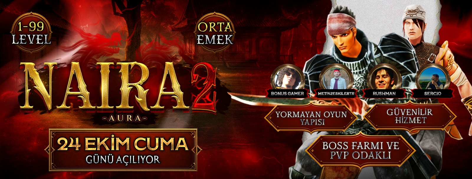 Naria2 - Metin2 Orta Emek Server Banner